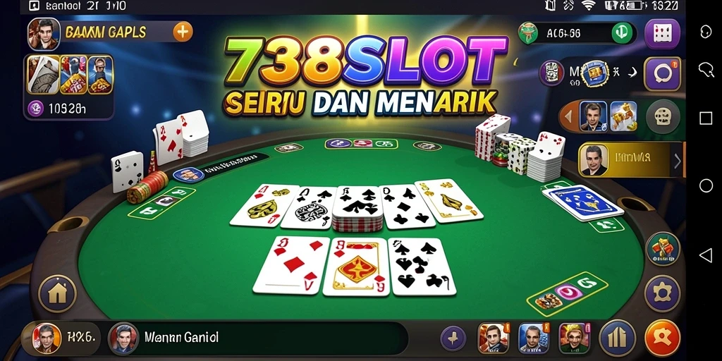 Screenshot gameplay 738SLOT menunjukkan kartu Gaple yang menarik.