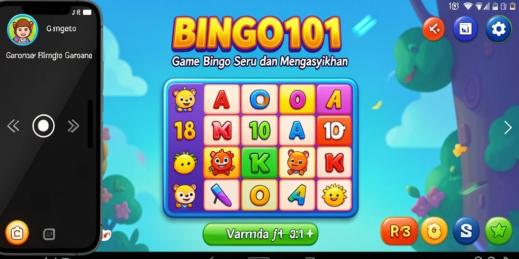 Tampilan gameplay BINGO101 yang seru dan interaktif.