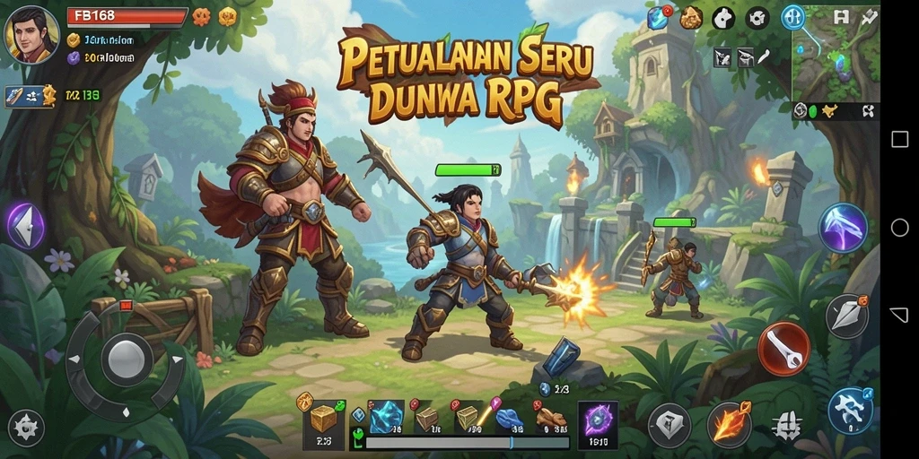 Tampilan seru gameplay FB168 yang mengasyikkan.