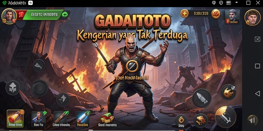 Screenshot menampilkan momen menegangkan dalam gameplay GADAITOTO.