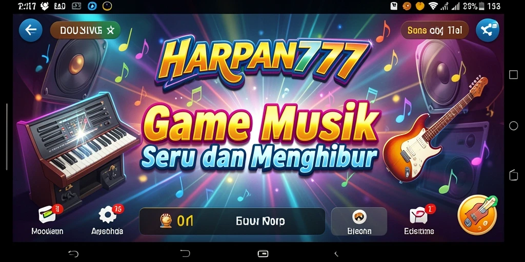 Screenshot gameplay HARAPAN777 menunjukkan serunya permainan musik.
