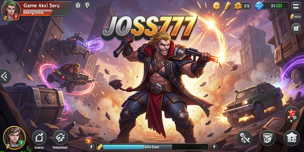 Screenshot gameplay JOSS777 menampilkan aksi seru dan tantangan mendebarkan.