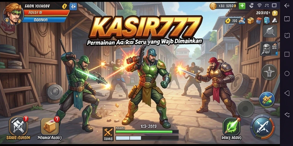 Tampilan gameplay KASIR777 yang mendebarkan dan penuh aksi.
