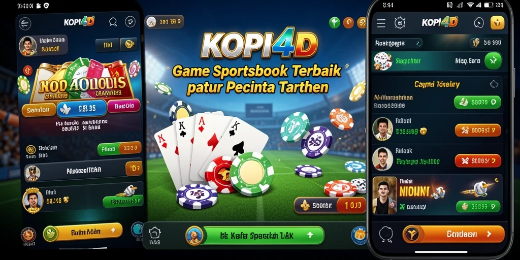 Tampilan utama KOPI4D dengan berbagai pilihan taruhan Sportsbook.