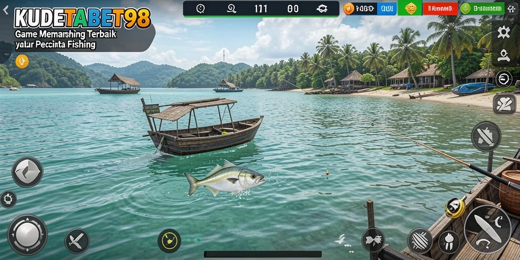 Tampilan seru gameplay memancing di KUDETABET98.