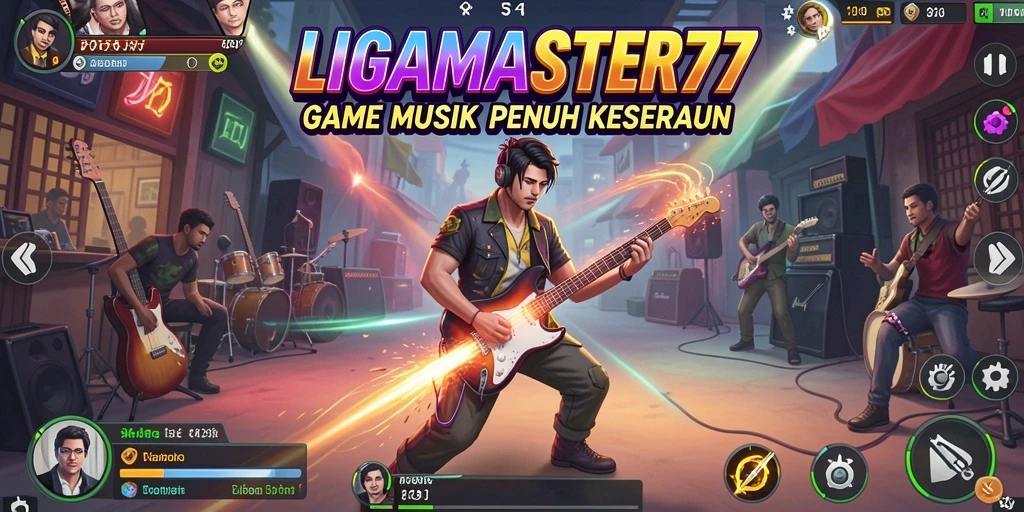 Gameplay seru LIGAMASTER77 dengan berbagai lagu yang menarik.