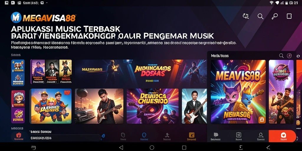 Tampilan gameplay menarik dalam permainan musik MEGAVISA88.