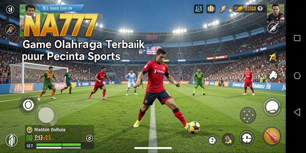 Screenshot utama NA777 menampilkan aksi seru dalam game olahraga.