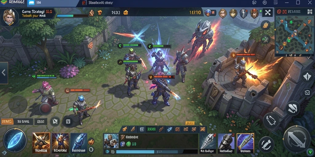 Tampilan gameplay menegangkan dalam game SLG REMI62.