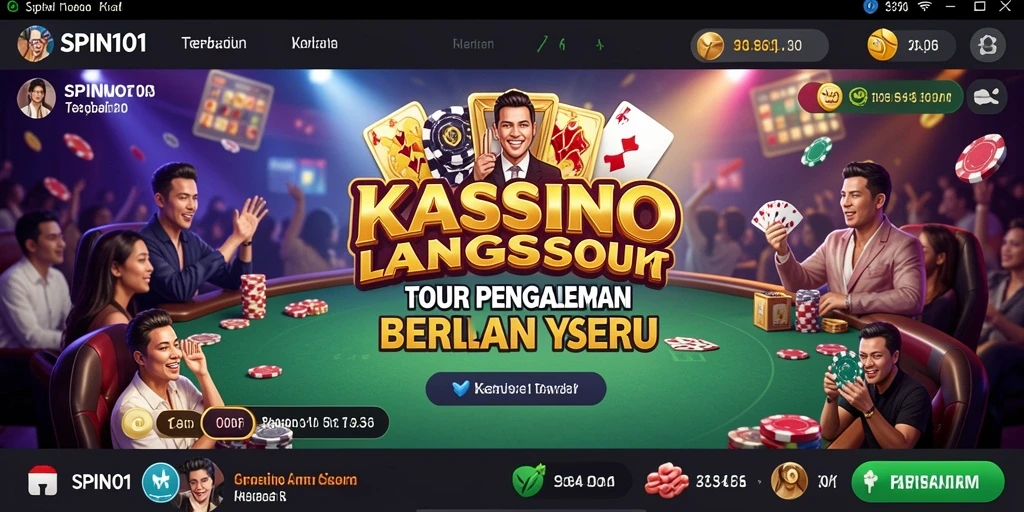 Tampilan gameplay Live Casino yang mendebarkan di SPIN101.