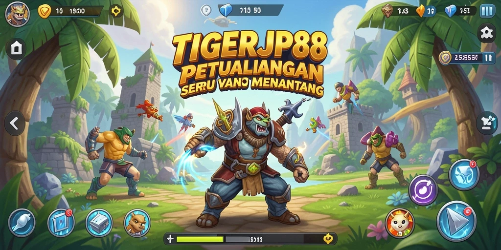 Tampilan seru gameplay TIGERJP88 yang penuh warna dan tantangan.
